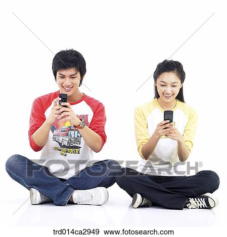 Stock Photo - guy, object, universitystudent, collegeman, oriental. Fotosearch