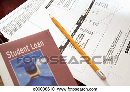 Stock Photography - Student loan paperwork. Fotosearch - Search Stock Photos, Pictures, Wall Murals, Images, and Photo Clipart