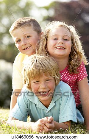 Children having fun in countryside View Large Photo Image Stock Photograph - Children having fun in countryside. Fotosearch
