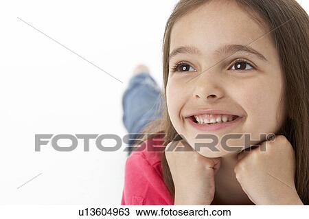 Girl Laying on Stomach View Large Photo Image Stock Image - Girl Laying on Stomach. Fotosearch
