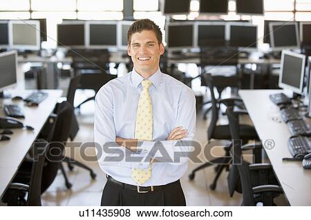 Stock Photo - Portrait Of A Stock Trader. Fotosearch