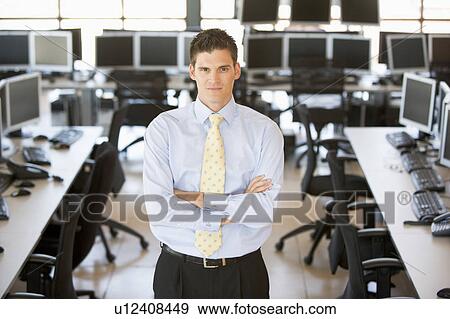 Stock Photo - Portrait Of A Stock Trader. Fotosearch