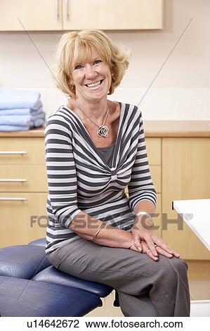 Stock Image - Portrait of chirpodist in clinic. Fotosearch