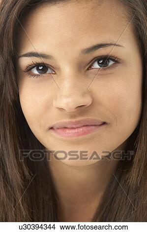 Studio Portrait of Teenage Girl View Large Photo Image Picture - Studio Portrait of Teenage Girl. Fotosearch