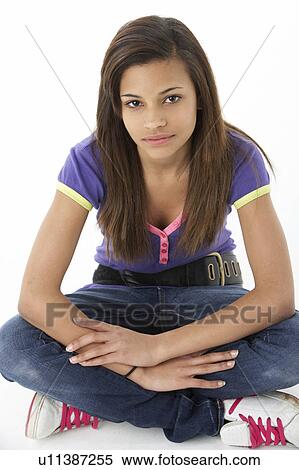 Studio Portrait of Teenage Girl View Large Photo Image Stock Photography - Studio Portrait of Teenage Girl. Fotosearch