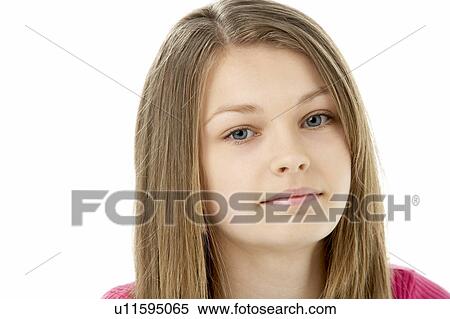 Studio Portrait of Worried Teenage Girl View Large Photo Image Stock Photography - Studio Portrait of Worried Teenage Girl. Fotosearch