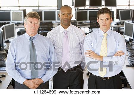 Stock Photo - Team Of Stock Traders. Fotosearch