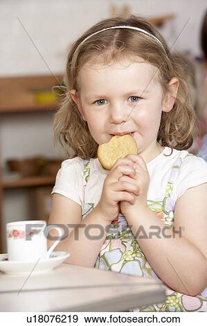 Young Girl Having Tea at Montessori/Pre-School View Large Photo Image Stock Photo - Young Girl Having Tea at Montessori/Pre-School. Fotosearch