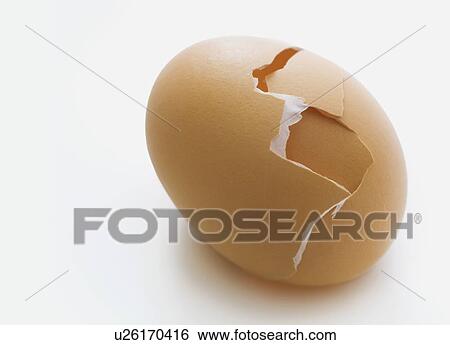 Stock Photograph - Cracked egg. Fotosearch