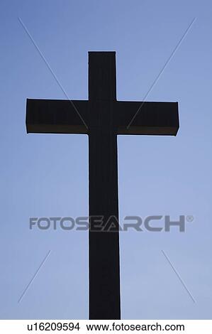 Picture - Cross in the sky; Laval, Quebec, Canada. Fotosearch