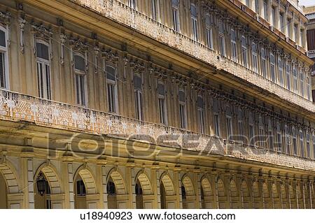 Stock Image - Cuban Architecture, Havana, Cuba. Fotosearch