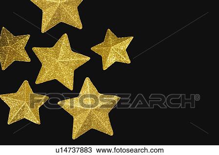 Stock Image - Gold stars. Fotosearch