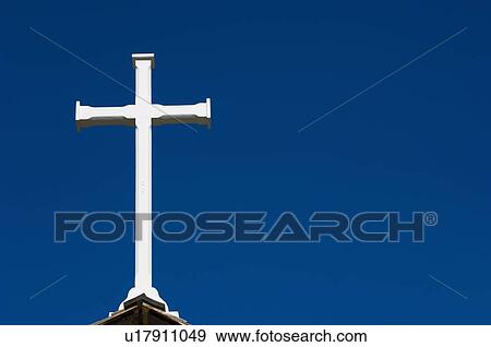 Holy cross on steeple of church, Canada View Large Photo Image Stock Photo - Holy cross on steeple of church, Canada. Fotosearch