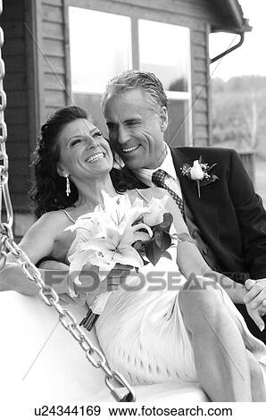 Stock Photo - Middle aged couple getting married. Fotosearch