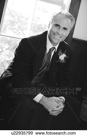 Stock Photo - Portrait of a groom. Fotosearch