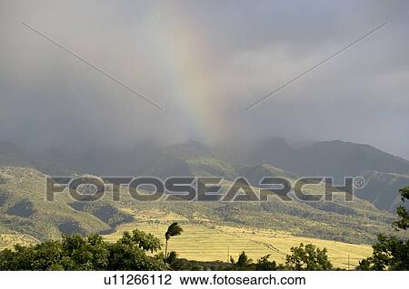 Rainbow over Maui, Hawaii, USA View Large Photo Image Stock Image - Rainbow over Maui, Hawaii, USA. Fotosearch