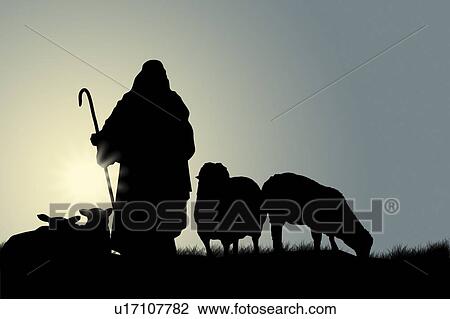 Shepherd with sheep View Large Photo Image Stock Image - Shepherd with sheep. Fotosearch