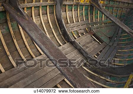 Stock Image - The inside of a boat. Fotosearch