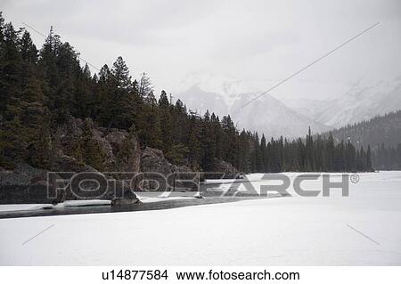 Winter landscape, Banff National Park, Alberta, Canada View Large Photo Image Picture - Winter landscape, Banff National Park, Alberta, Canada. Fotosearch