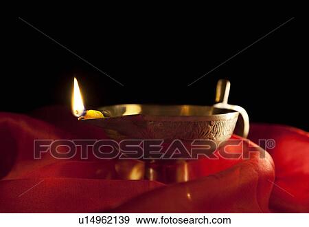 Stock Photo - A diya. Fotosearch