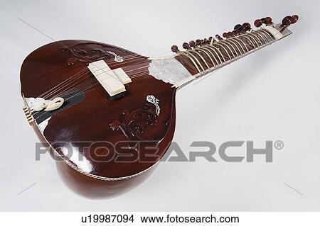Picture - A sitar. Fotosearch