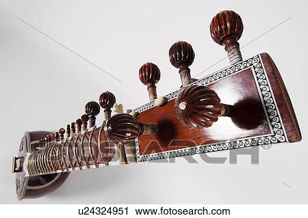 Stock Image - A sitar. Fotosearch