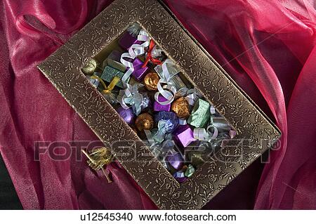 Stock Image - Box with sweets. Fotosearch