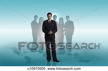 Stock Photography - Businessman posing. Fotosearch