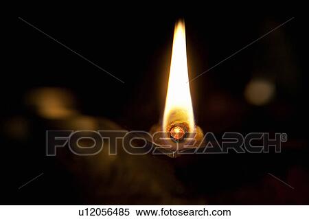 Stock Photography - Close-up of a diya. Fotosearch