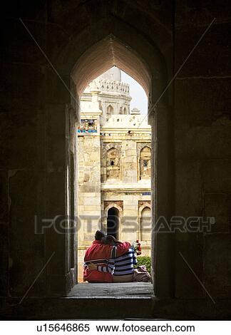 Stock Photography - Couple in Lodhi Garden . Fotosearch