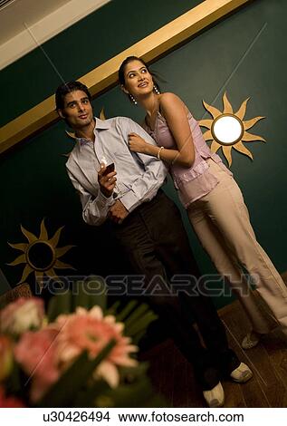 Picture - Couple standing together. Fotosearch