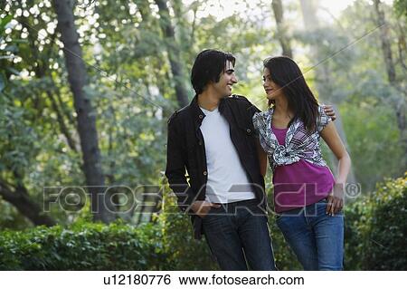 Stock Photograph - Couple walking together. Fotosearch