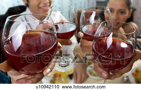 Friends celebrate together View Large Photo Image Stock Image - Friends celebrate together. Fotosearch