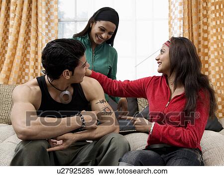 Stock Photography - Friends having a great time. Fotosearch