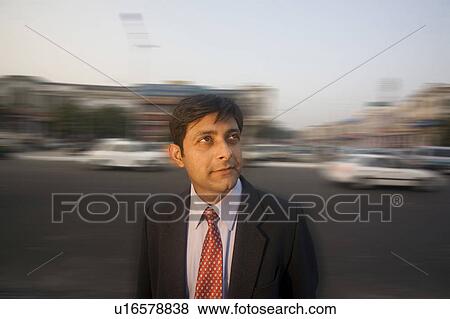 Stock Photo - Man on the road . Fotosearch