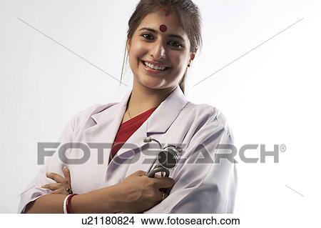 Picture - Portrait of a doctor. Fotosearch