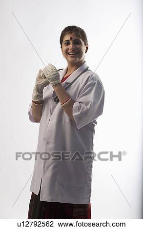 Stock Image - Portrait of a doctor. Fotosearch