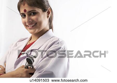 Stock Image - Portrait of a doctor. Fotosearch