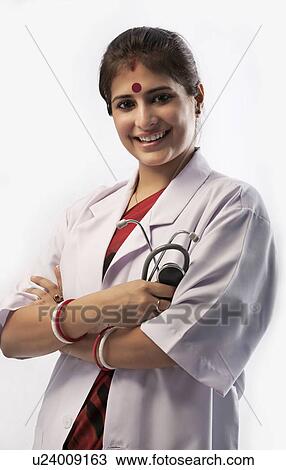 Stock Image - Portrait of a doctor. Fotosearch