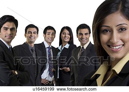 Stock Photo - Portraits of businesspeople. Fotosearch