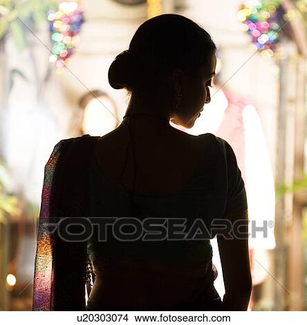 Picture - Silhouette of a woman. Fotosearch