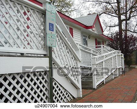 Picture - A ramp at a business.. Fotosearch