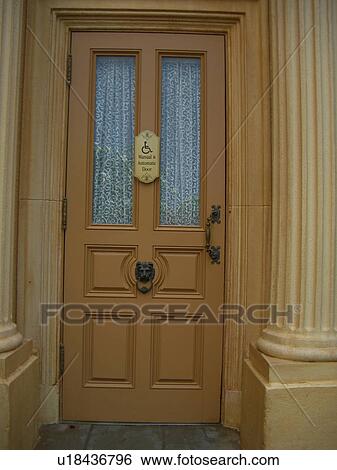 Accessible sign on a door. View Large Photo Image Stock Photograph - Accessible sign on a door.. Fotosearch