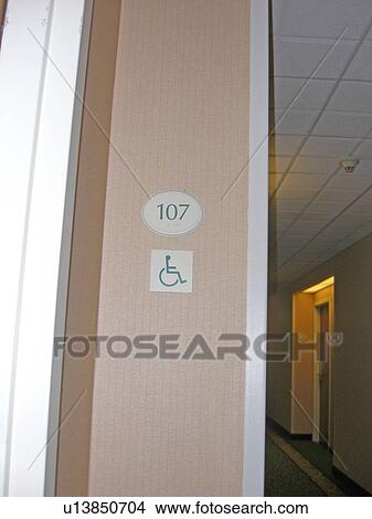 Picture - An accessible hotel room. Fotosearch