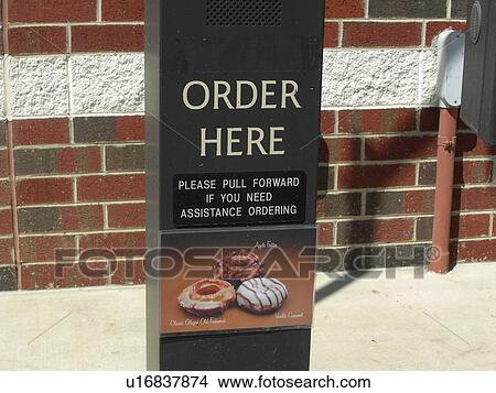 Picture - Assistance if needed at a fast food restaurant.. Fotosearch