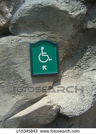 Handicap line sign. View Large Photo Image Stock Image - Handicap line sign.. Fotosearch