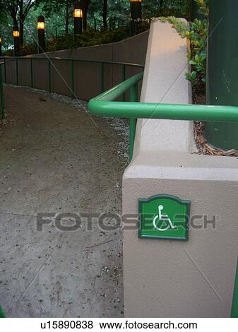 Handicap line sign. View Large Photo Image Stock Photo - Handicap line sign.. Fotosearch