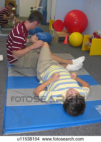Stretches for physical therapy. View Large Photo Image Picture - Stretches for physical therapy.. Fotosearch