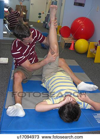 Stretches for physical therapy. View Large Photo Image Stock Image - Stretches for physical therapy.. Fotosearch