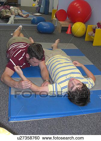 Stretches for physical therapy. View Large Photo Image Stock Image - Stretches for physical therapy.. Fotosearch